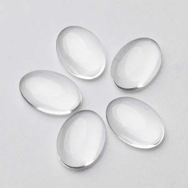 Transparent Glass Cabochons