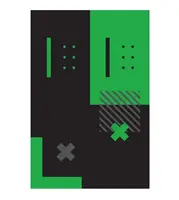 Koberec diego - černá, zelená