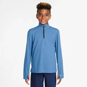 Nike Multi Big Kids (Boys) Dri-FIT UV Long-Sleeve 1/2-Zip Top L