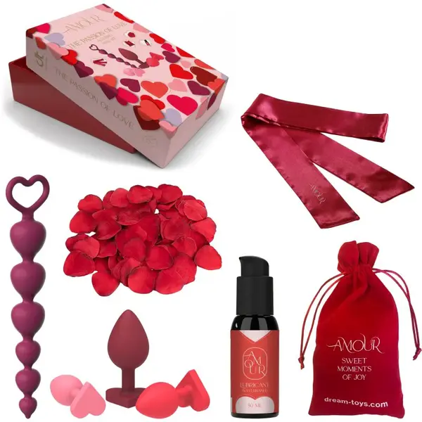 Dream Toys Amour The Passion Of Love Alluring Anal Kit sada erotických pomůcek 8 ks