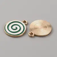 Christmas Themed Alloy Enamel Pendants