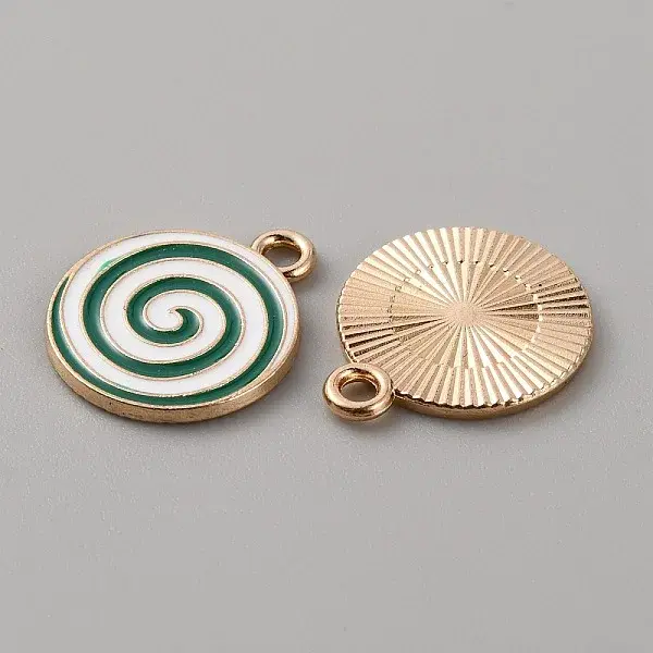 Christmas Themed Alloy Enamel Pendants