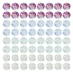 200Pcs 4 Colors Baking Painted Transparent Glass Bead Strands