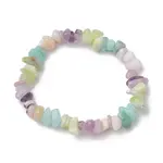 Natural Gemstone Chip Stretch Bracelets for Women