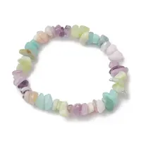 Natural Gemstone Chip Stretch Bracelets for Women