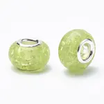 Crackle Resin European Beads