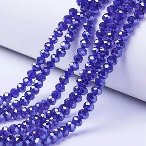 Electroplate Glass Beads Strands