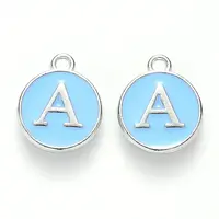 Platinum Plated Alloy Enamel Charms