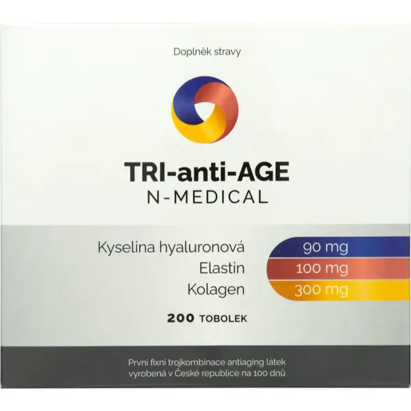 N-Medical TRI-anti-AGE tobolky pro krásné vlasy, pleť a nehty 200 ks