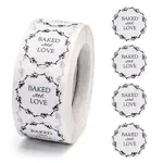 Baked with Love Stickers