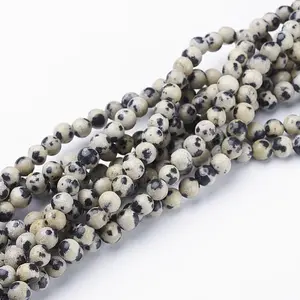 Natural Dalmatian Jasper Beads Strands