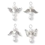 Shell Pearl Beaded Angel Pendants