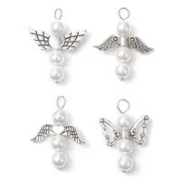 Shell Pearl Beaded Angel Pendants