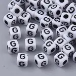 White Opaque Acrylic Beads