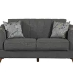 Dvoumístná rozkládací pohovka s úložným prostorem puerto - šedá