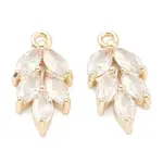 Brass Clear Cubic Zirconia Pendants