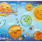 Dětský koberec vesmír 230 - 160 x 230 cm