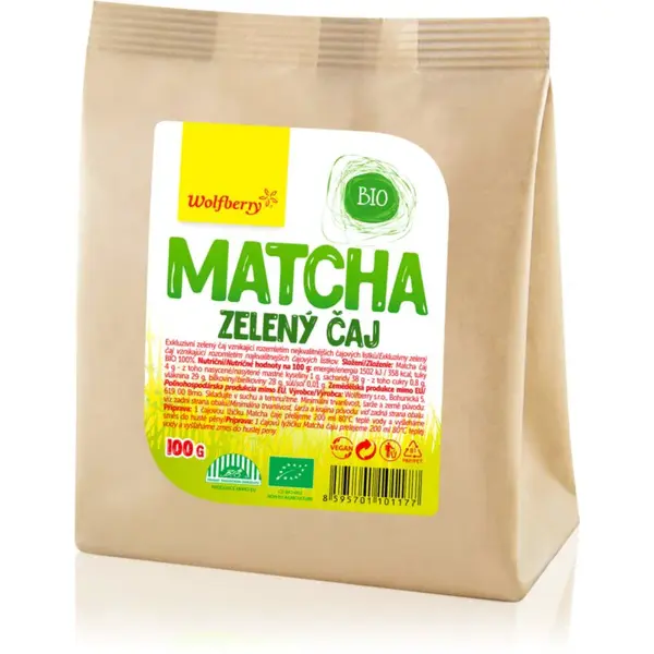 Wolfberry Matcha čaj BIO zelený čaj v BIO kvalitě 100 g