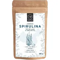NATU Spirulina BIO prášek v BIO kvalitě pro maximální posílení imunity 180 g