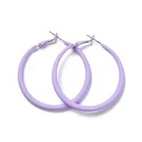 Alloy Big Hoop Earrings