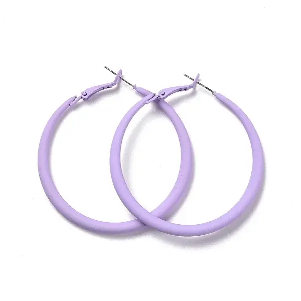 Alloy Big Hoop Earrings