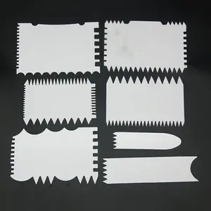 Plastic Cake Smoother Scraper Large Cake Comb
