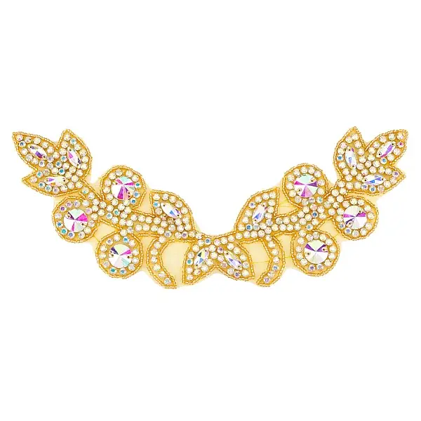 Flower Pattern Rhinstone Appliques