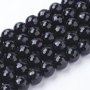 Natural Black Onyx Beads Strands