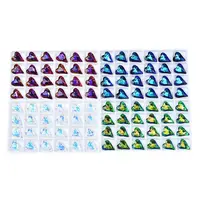 96Pcs Electroplated K9 Glass Pendants