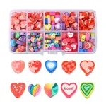 200Pcs 10 Styles Handmade Polymer Clay Beads