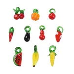 60Pcs 10 Style Handmade Lampwork Pendants