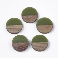Resin & Walnut Wood Cabochons