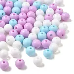100pcs 3 Colors Opaque Acrylic Beads