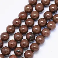 Natural Mahogany Obsidian Bead Strands