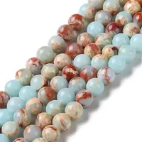 Synthetic Imperial Jasper Dyed Beads Strands