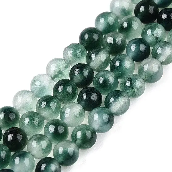 Dyed Natural White Jade Beads Strands