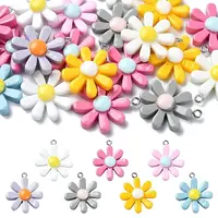 20Pcs Opaque Resin Pendants