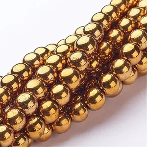 Non-Magnetic Synthetic Hematite Beads Strands