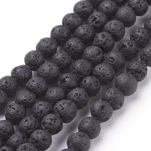 Natural Lava Rock Beads Strands
