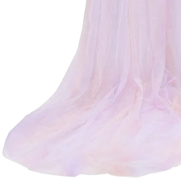 Rainbow Color Polyester Mesh Fabric