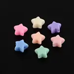 Solid Color Opaque Acrylic Five-Pointed Star Beads