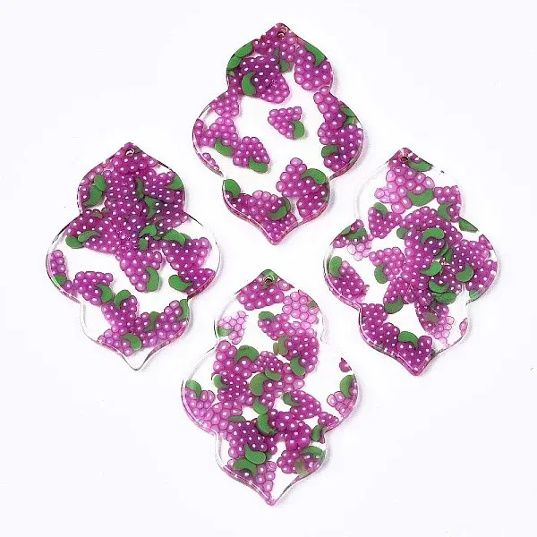 Transparent Clear Cellulose Acetate(Resin) Pendants