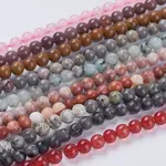 Natural Mixed Gemstone and Dyed Jade Beads Strands
