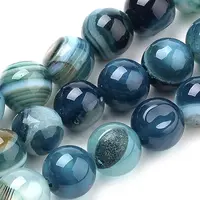 Natural Striped Agate/Banded Agate Beads Strands