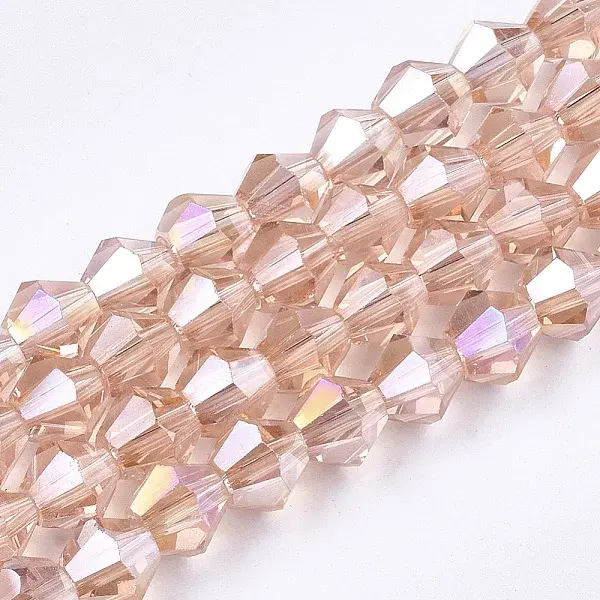 Electroplate Glass Beads Strands