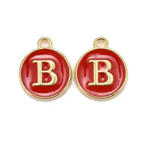 Golden Plated Alloy Enamel Charms