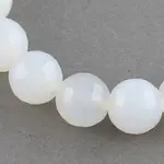 Dyed Natural White Agate Beads Strands