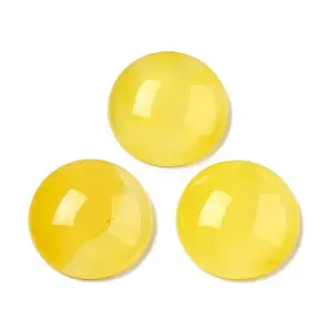 Natural Yellow Agate Cabochons
