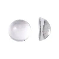 Transparent Half Round Glass Cabochons