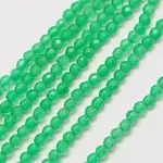 Natural Green Onyx Agate Beads Strands